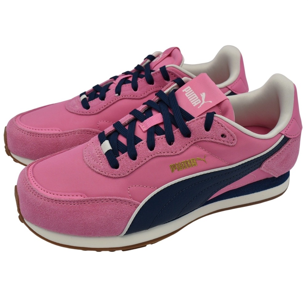 Puma ST Miler Rose Sneakers Womens 7.5 Pink Blue NEW Suede Athleisure Shoes